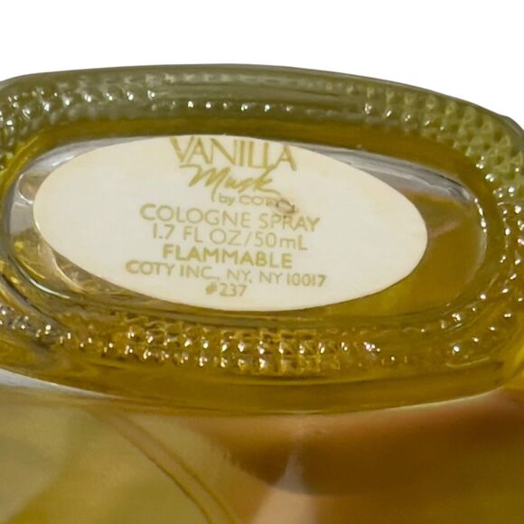 Vanilla Musk Cologne Spray By Coty 1.7 Fl Oz Older Formula Rare Vintage NOS - Picture 5 of 5